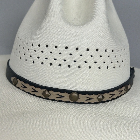 Rodeo Cowgirl or cowboy western stiff hat made in Mexico / preowned size medium - Picture 13 of 15